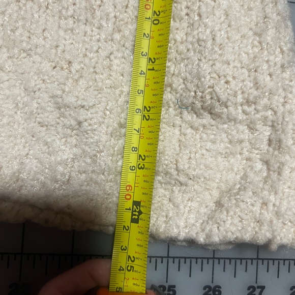 Bebe Sweater off the shoulder or cowl Cream Size L Soft Party Vintage EUC - Picture 8 of 14